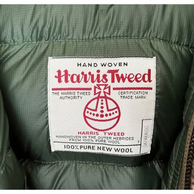 ノースフェイス　x Harris Tweed パープルレーベル ダウンジャケット