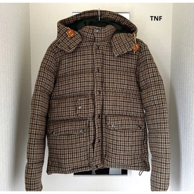 ノースフェイス　x Harris Tweed パープルレーベル ダウンジャケット