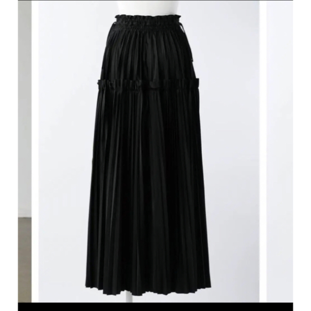 enfold エンフォルドSOLOTEXサテン プリーツSKIRT ENFOLD - ロングスカート