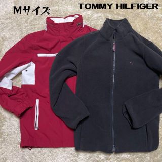 トミーヒルフィガー(TOMMY HILFIGER)の【希少デザイン⭐︎】90sライナーフリース3wayナイロンジャケット　Mサイズ(ナイロンジャケット)