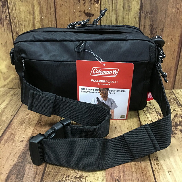 Coleman(コールマン)のColeman コールマン 2WAY WALKER POUCH ウォーカーポーチ ボディバッグ ウエストポーチ ショルダーバッグ ブラック 2000032876【中古】【004】 メンズのバッグ(ボディーバッグ)の商品写真