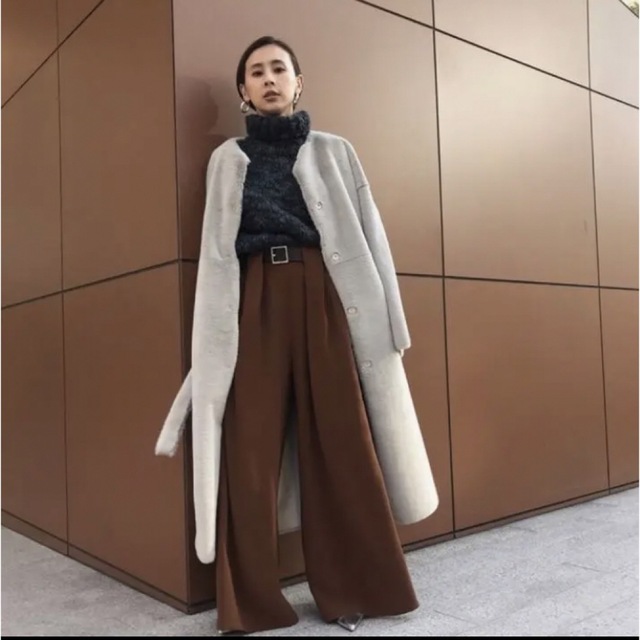 【AMERI VINTAGE】《別注》2WAY エコファーロングコート