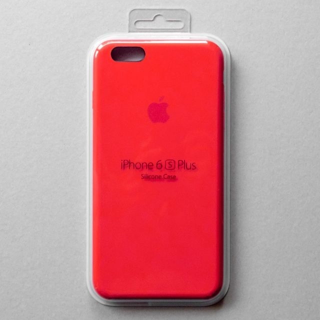 Apple(アップル)の新品未使用 Apple純正iPhone 6S/6 Plusシリコンケース レッド スマホ/家電/カメラのスマホアクセサリー(iPhoneケース)の商品写真