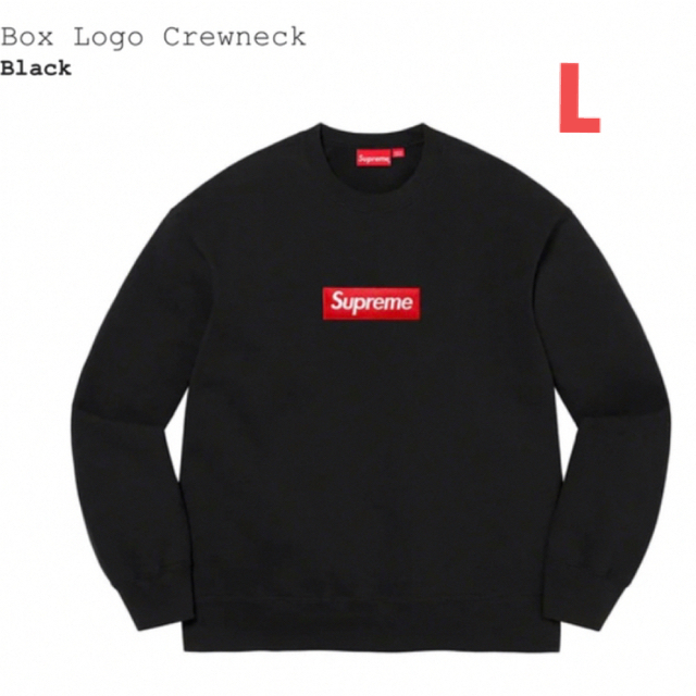 Supreme Box Logo Crewneck Black Lサイズ