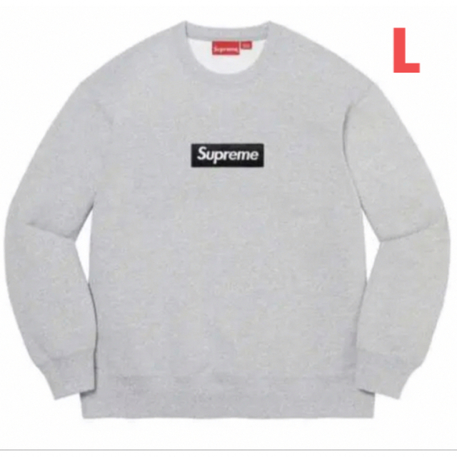 メンズSupreme Box Logo Crewneck  Grey Large