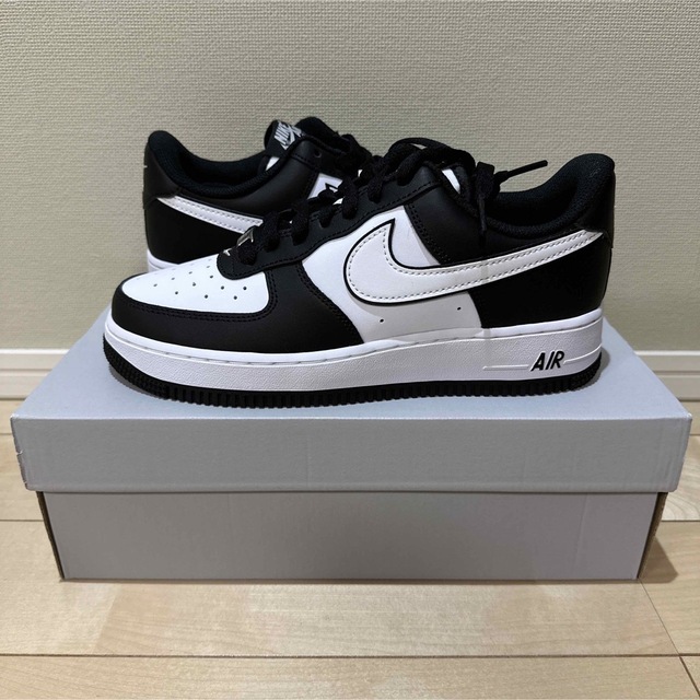 NIKE - 【新品未使用】ナイキ エアフォース 1 ロー パンダ/白黒 25cm