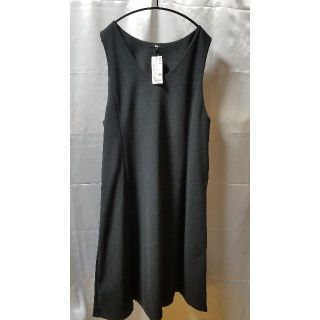 ユニクロ(UNIQLO)のユニクロ　◆ブラッシュドジャージージャンパースカート　◆ダークグレー　◆3XL(その他)