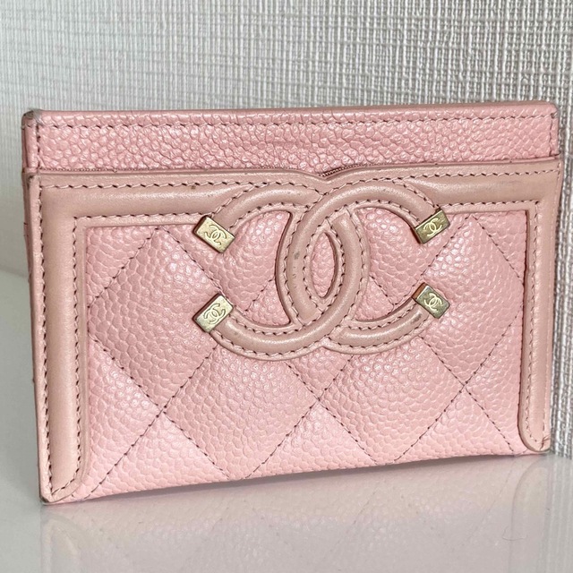 CHANEL   CHANEL シャネル キャビアスキン カードケース パスケース