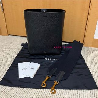 セリーヌ(celine)のセリーヌ　サングル　スモール　バケット　バッグ　ブラック　黒(トートバッグ)