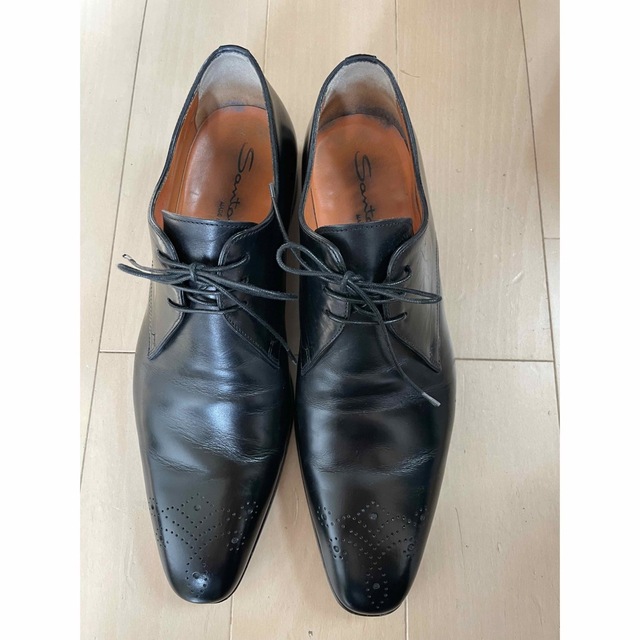 限定数のみ! 伊製 Santoni サントーニ スクェアトゥヌバックスキン