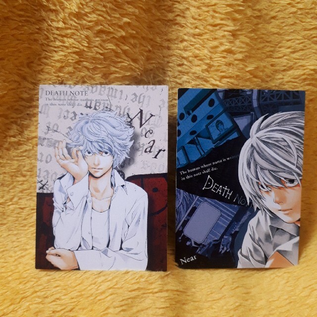 DEATH NOTE デスノート トレーディング カード ニア 2枚セットの DEATH NOTE デスノート トレーディング カード ニア 2枚セットの