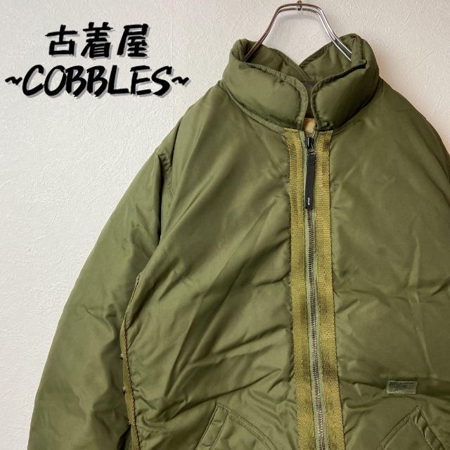 人気ダウンジャケット】WTAPS ダウン80%古着カーキ緑ハイネック機能性◎-