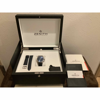 ゼニス(ZENITH)のねこのすけさま専用　ゼニス クロノマスター ヘリテージ 146 ブルー文字盤(腕時計(アナログ))