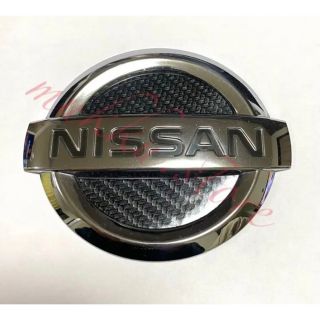 NISSAN 日産カーボン調エンブレムシート　2組セット！(汎用パーツ)