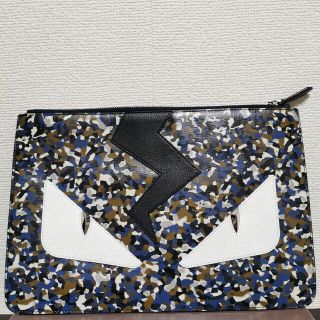 フェンディ(FENDI)のFENDI フェンディ クラッチバッグ バグズ 中古品ですが美品だと思います。(セカンドバッグ/クラッチバッグ)