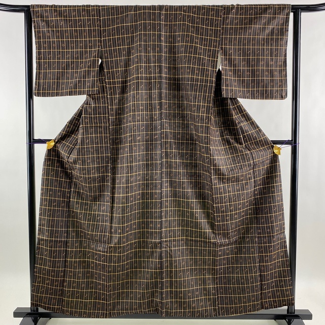 紬 名品 身丈159cm 裄丈63cm 正絹