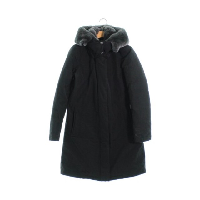 有名ブランド WOOLRICH ウールリッチ ダウンコート XS 黒 【古着