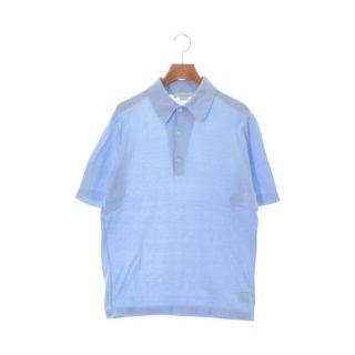 ジョンスメドレー(JOHN SMEDLEY)のJOHN SMEDLEY ジョンスメドレー ポロシャツ S 水色 【古着】【中古】(ポロシャツ)