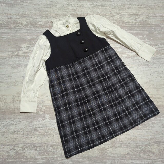 COMME CA ISM(コムサイズム)のCOMME CA ISM ワンピース ブラウス セット キッズ/ベビー/マタニティのキッズ服女の子用(90cm~)(ドレス/フォーマル)の商品写真