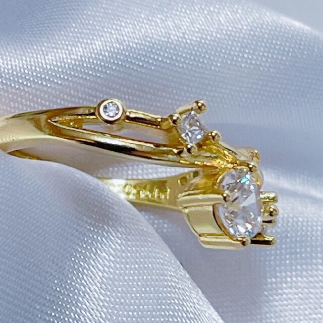 最高級！ゴールド　プラチナpt950 リング　指輪 レディースのアクセサリー(リング(指輪))の商品写真