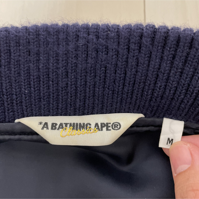 A BATHING APE(アベイシングエイプ)のBAPE スタジャン【APE ベイプ エイプ アベイシングエイプ NIGO】 メンズのジャケット/アウター(スタジャン)の商品写真