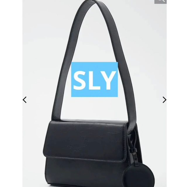 SLY(スライ)のSLY スライ　ハンドバッグ　SIDE THIN バッグ　黒　ブラック レディースのバッグ(ハンドバッグ)の商品写真