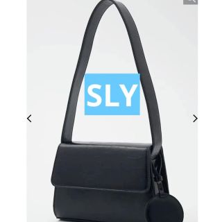 スライ(SLY)のSLY スライ　ハンドバッグ　SIDE THIN バッグ　黒　ブラック(ハンドバッグ)