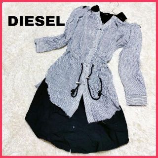 ディーゼル(DIESEL)のディーゼル【新品】ひざ丈ミニワンピ タンクトップ 2way d-judy 春夏(ひざ丈ワンピース)