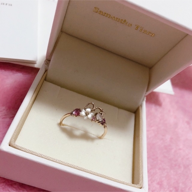 Samantha Tiara フラワーレター リング 2連 セット