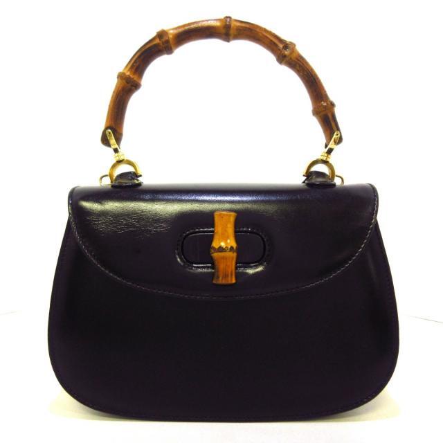 大量入荷 グッチ - Gucci ハンドバッグ レザー 黒 レディース