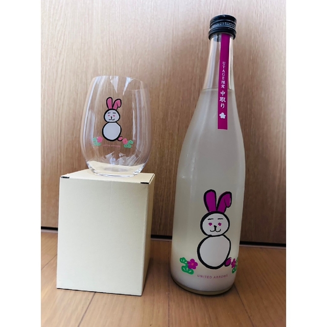 UTAGE限定  中取り『ＵＡうさぎ』UAうさぎグラス付き　♯仙禽　♯新政