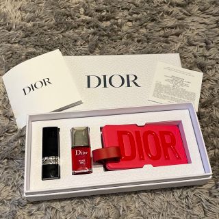 クリスチャンディオール(Christian Dior)の【未使用】DIOR リップ　ネイル　ラゲージ　タグ　セット(口紅)