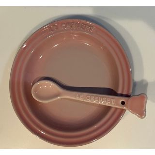 ルクルーゼ(LE CREUSET)の【ベビー】ル・クルーゼ　ベビーラウンドプレート　スプーン(離乳食器セット)