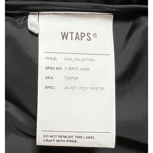 21AW Wtaps TORPOR JACKET POLY RIPSTOP 03