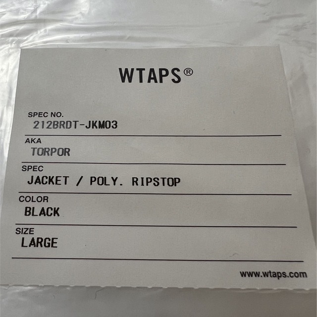 21AW Wtaps TORPOR JACKET POLY RIPSTOP 03