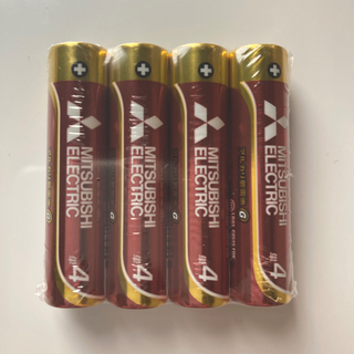 ミツビシデンキ(三菱電機)の単4電池4本セット　新品(日用品/生活雑貨)