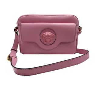 ヴェルサーチ(VERSACE)のヴェルサーチ/ショルダーバッグ/メデューサ/レザー/ピンク 【BAG4035】(ショルダーバッグ)