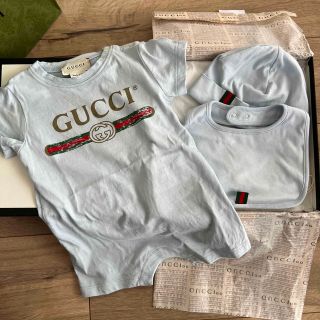 グッチ(Gucci)のGUCCI ロゴ コットン ギフトセット(ロンパース)