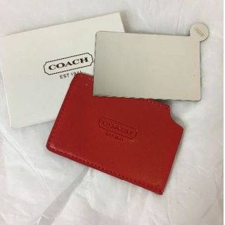 新品 未使用!! COACH コーチ ハンドミラー 手鏡 カードケース(ミラー)