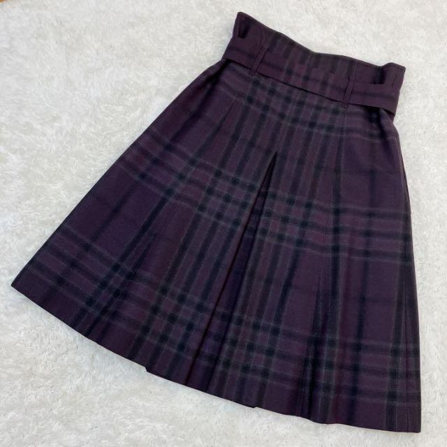 WEB限定カラー 極美品 Burberry ロンドン プリーツ 巻き スカート