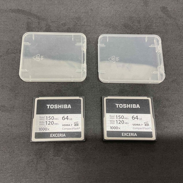 TOSHIBA CFカード　EXCERIA   1000×  64GB  ２枚スマホ/家電/カメラ