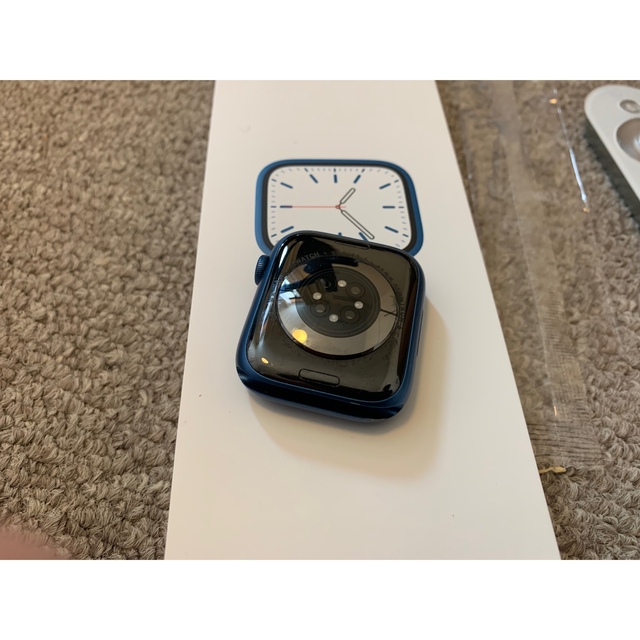 Apple Watch(アップルウォッチ)のApple Watch Series 7 GPSモデル 45mm Blue MK スマホ/家電/カメラのスマートフォン/携帯電話(その他)の商品写真