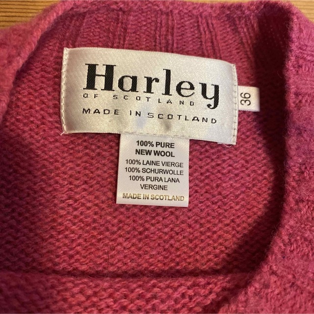 Harley of Scotland(ハーレーオブスコットランド)の【ハーレーオブスコットランド】ウールセーター　36 レディースのトップス(ニット/セーター)の商品写真