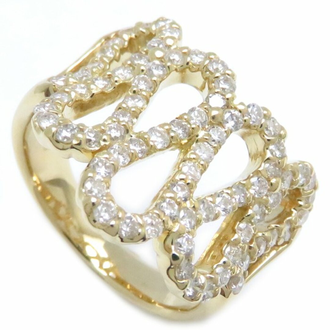 ダイヤモンド リング 指輪 12号 ダイヤモンド1.00ct 1カラット K18YG イエローゴールド/64535【中古】【FJ】 レディースのアクセサリー(リング(指輪))の商品写真