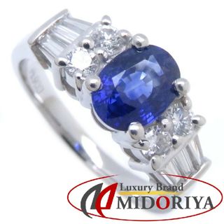 リング 指輪 サファイヤ1.20ct ダイヤモンド0.57ct Pt900 13.5号 Pt900プラチナ/64687【中古】【FJ】(リング(指輪))