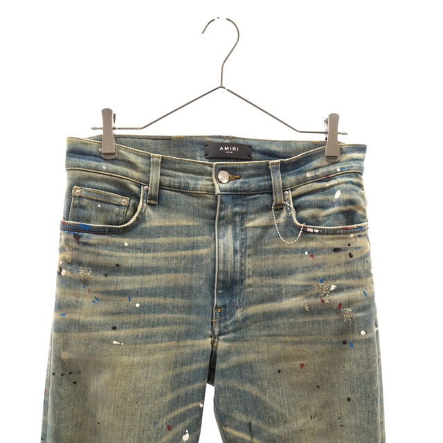 AMIRI アミリ クラッシュ加工 ペンキ グラフィティデニムパンツ
