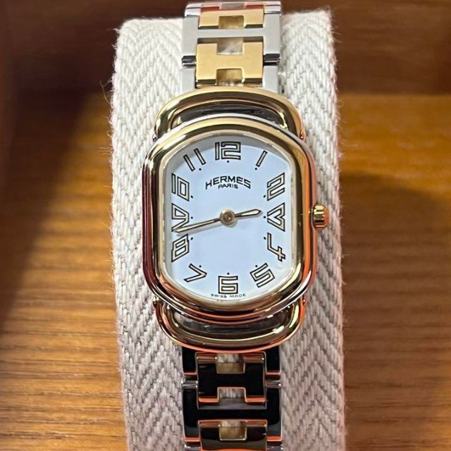 エルメス 時計 ラリー RA1.240 ホワイト ゴールド ヴィンテージ - 腕時計