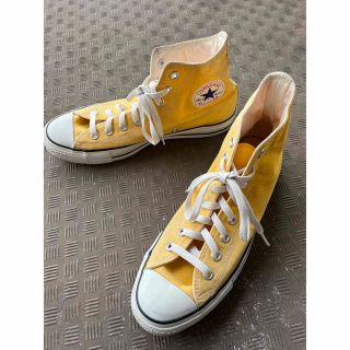 オールスター(ALL STAR（CONVERSE）)の【匿名配送】コンバース　スニーカー　黄色　28cm(スニーカー)