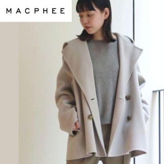 マカフィー(MACPHEE)の専用☆MACPHEE マカフィー ウールメルトン　フーデッドダブルブレストコート(その他)