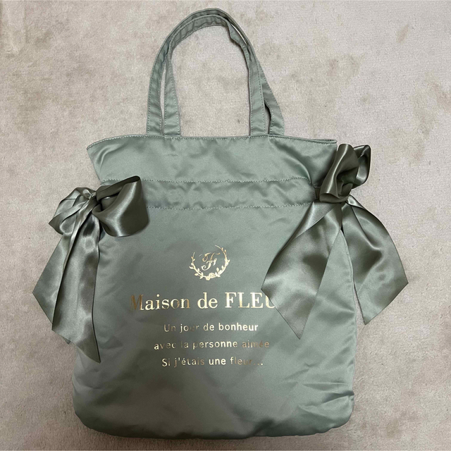 Maison de FLEUR ダブルリボン トートバッグ